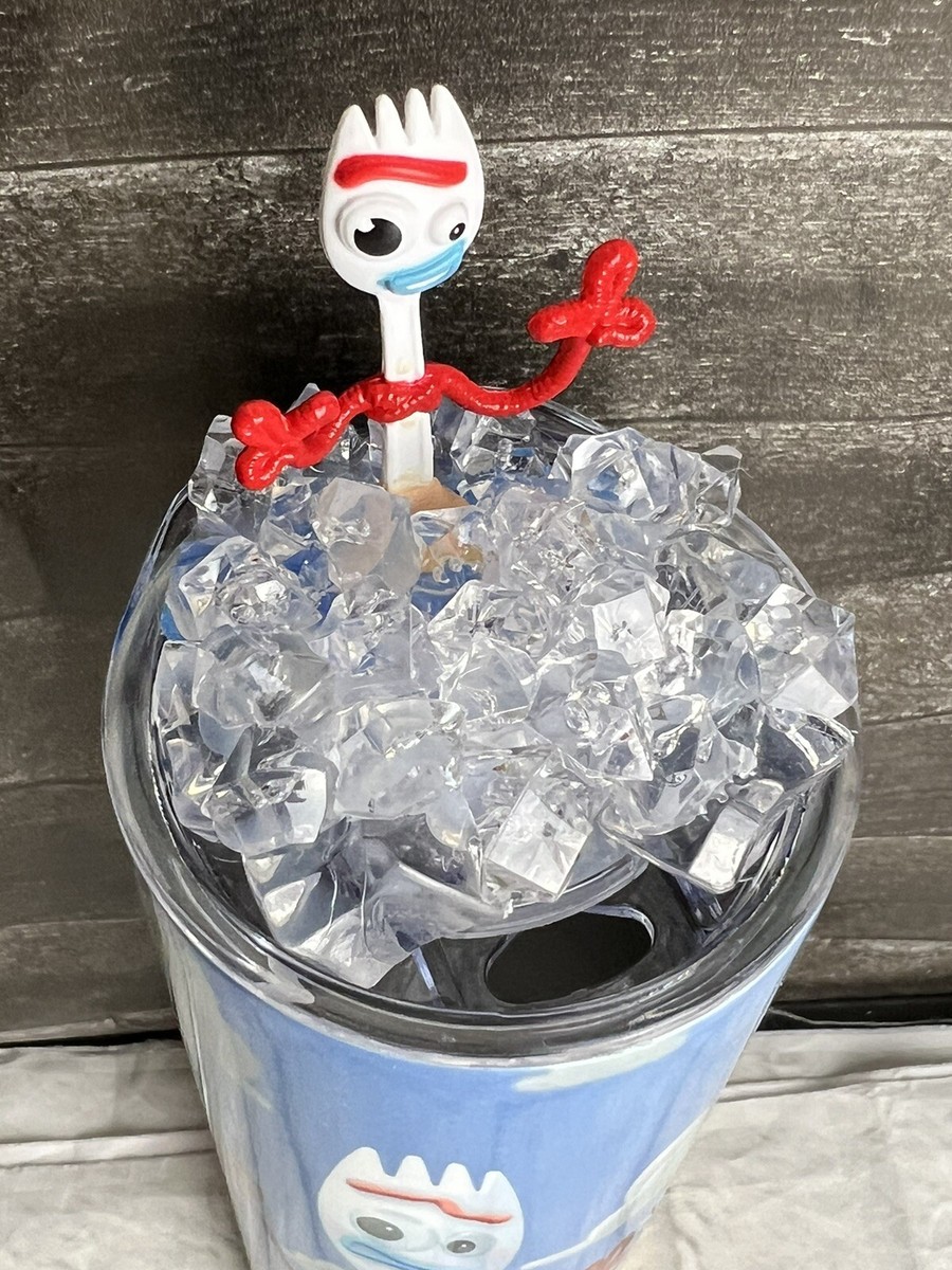Forky 20 Ounce Stainless Steel Tumbler With Ice Topper Blue | eBay