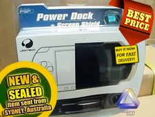 POWER DOCK for SONY PSP (NEW+SEALED AUSSIE OFFICIAL) Joytech Game Screen Shield