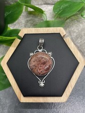 2.5  Handmade 925 Silver Plated Gemstone Filigree Pendant New Free Ship B2163