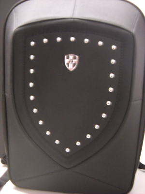 cervo leather backpack Woven Leather Backpack Sfumato Cervo in Nero