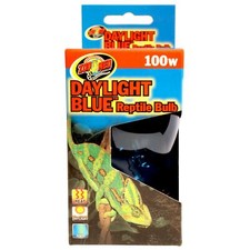 2 bulb lot sale : Zoo Med 100 Watt Daylight Blue Reptile Terrarium Bulbs