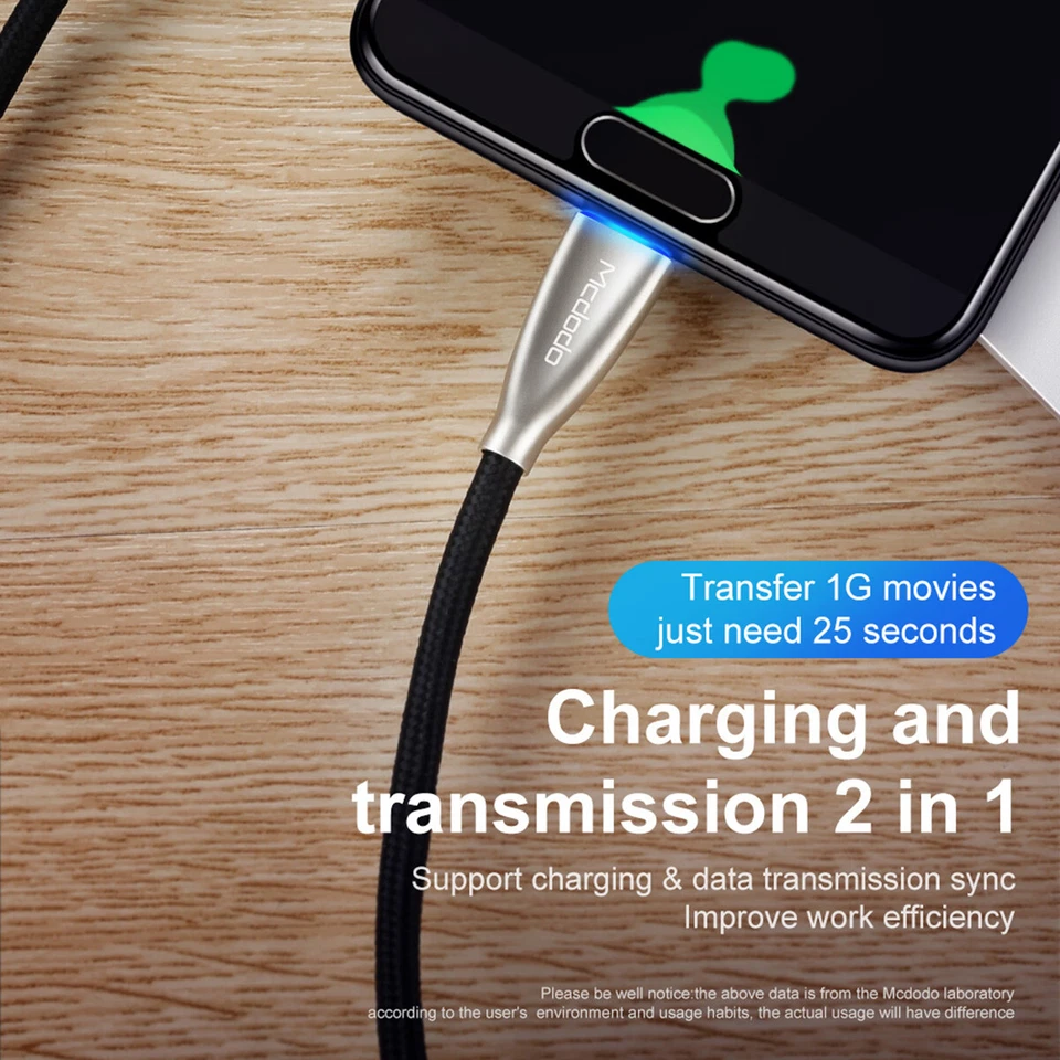 Cargador de cable de carga rápida Mcdodo 5A tipo C a USB para Samsung S23 S22 S21 Ultra Foto 3 de 4