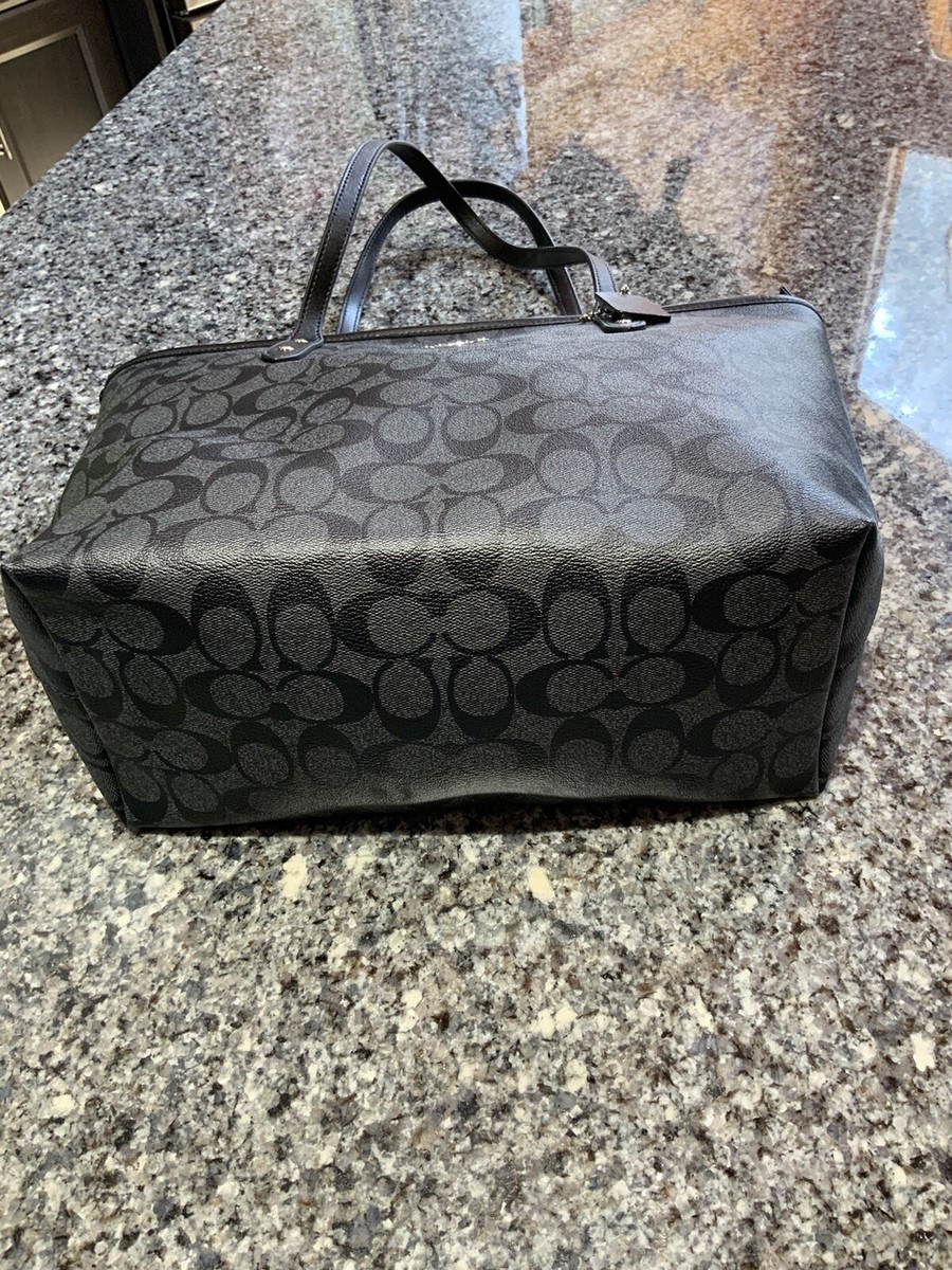 S♡COACH SIG CITY ZIP TOTE チャコール/ブラック s-l1200.jpg