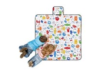 Happy Kids Colour Me In Picnic Blanket (Monster Squad) - 125 x 125cm