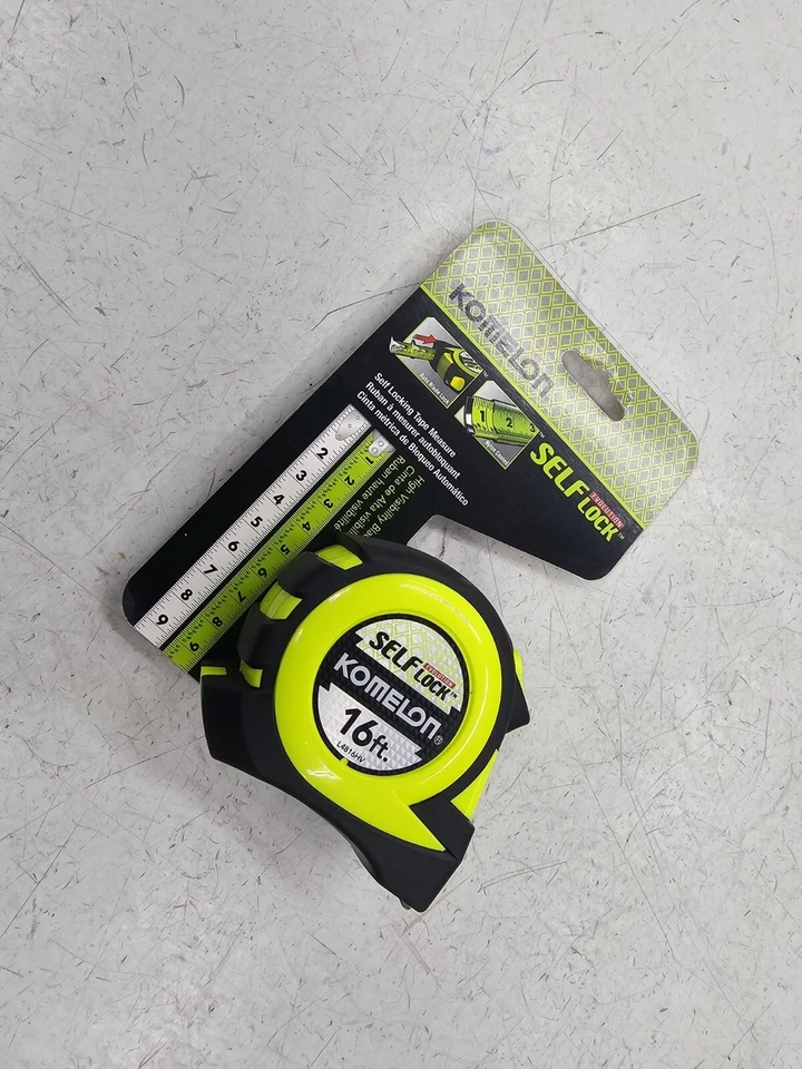 Komelon 16ft Tape Measure Self Lock Evolution L4816HV Auto Lock Bright A9 - Image 4 of 4
