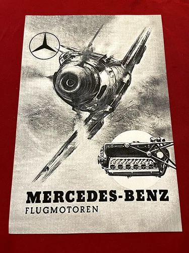 Mercedes Benz plane ad German Third Reich WW2 WWII Military Poster Print