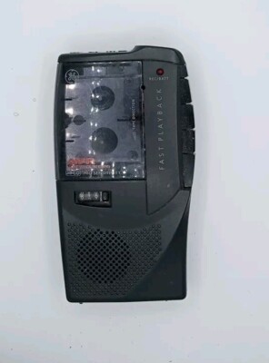 GE Fast Playback Auto Voice MicroCassette Recorder AVR  3-5380A  PARTS OR REPAIR