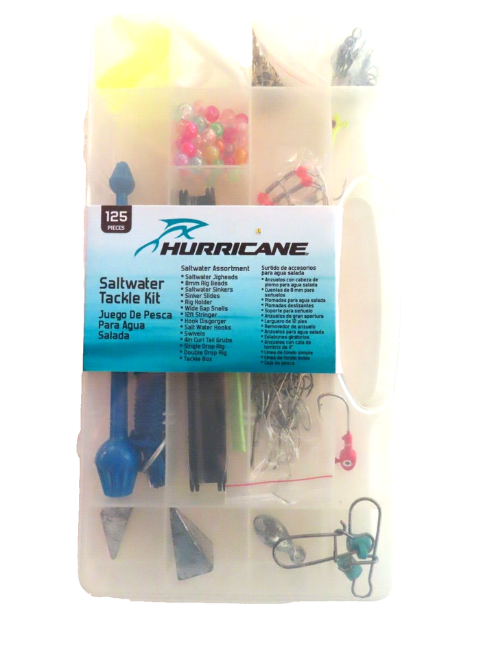 Hurricane Saltwater Tackle Kit 125 pc | eBay