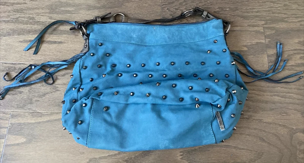 Paul s Boutique London Teal Green Blue Large Handbag with Strap