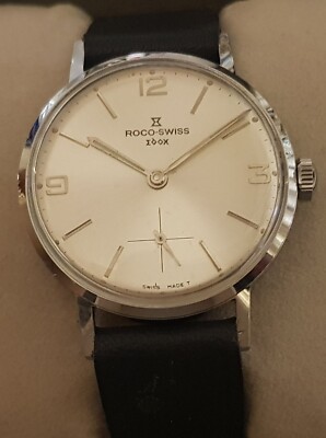 Vintage Armbanduhr Edox Roco-Swiss   Handaufzug - Cal. AS 1130