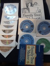 Family Tree maker version 7 Manual 11 CD's windows never installed Vintage