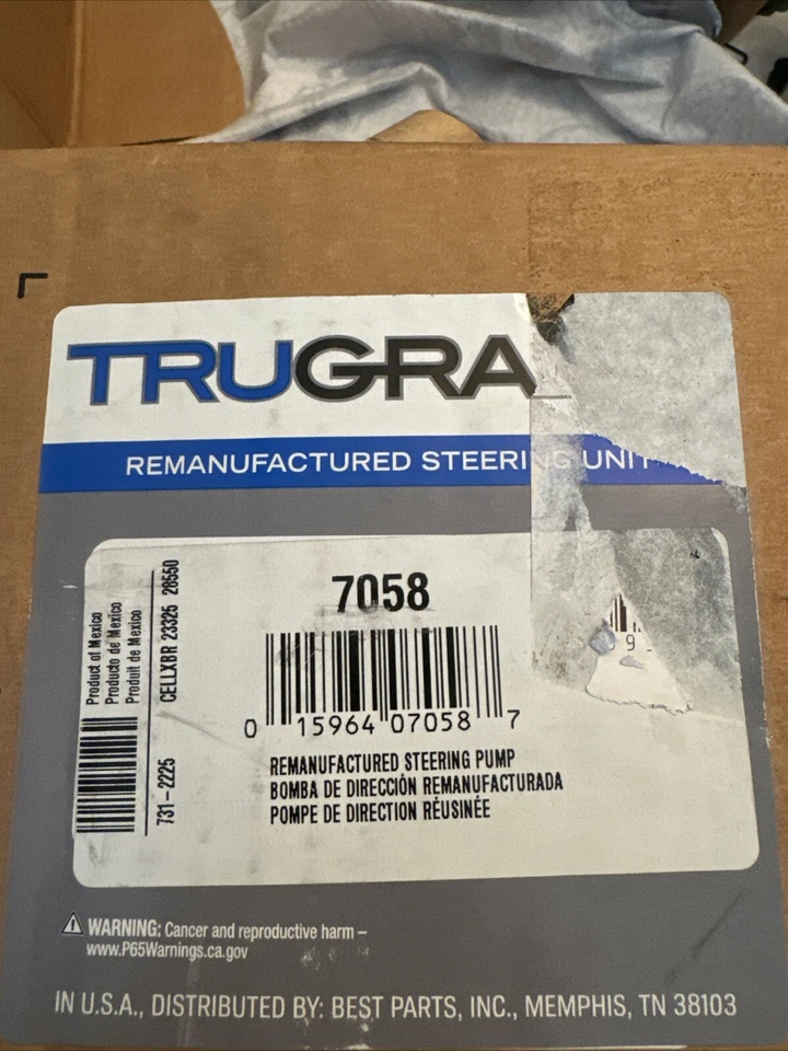Bomba de direção hidráulica 7058 para 1980-97 Chevrolet P30 GMC P3500 (r75) - Imagem 4 de 4