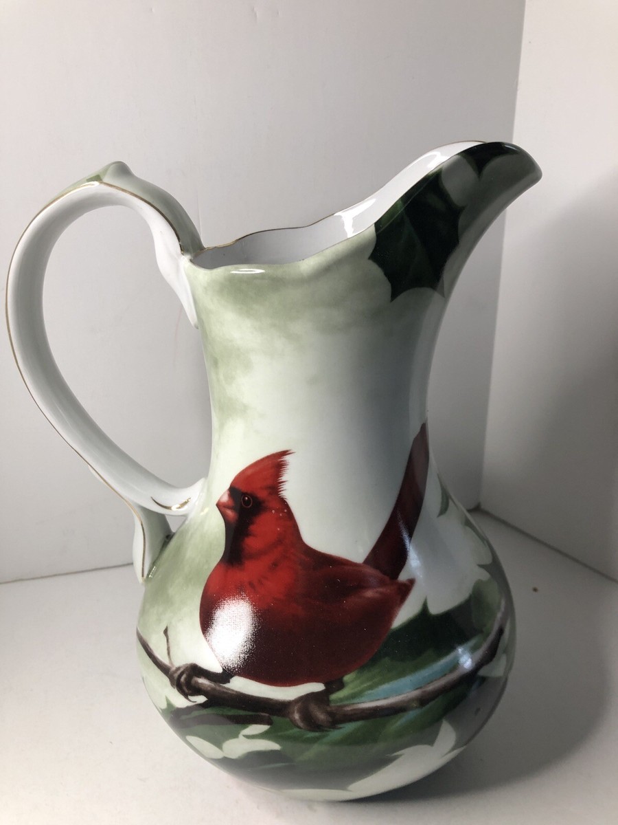 Hautman Brothers Collection Cardinal in Holly Christmas Porcelain