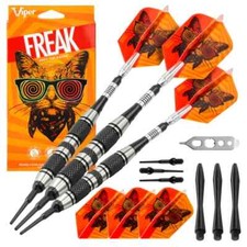 VIPER FREAK DARTS 18 GRAM SOFT TIP KNURLED BRAND NEW FREE FLIGHTS FREE SHIPPING