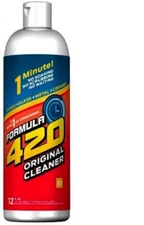 1  Bottle 12 Oz  Formula 420 Glass Metal Ceramic Pipe Cleaner  FREE SHIPPING