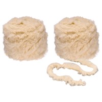 70Yds Kunstfellgarn 2 SträNge Fuzzy-Garn, HäKelgarn Flauschiges Garn Dunkelbeige
