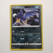 Pokemon Murkrow Silver Tempest 106/195 Reverse Holo - Same Day Shipping!