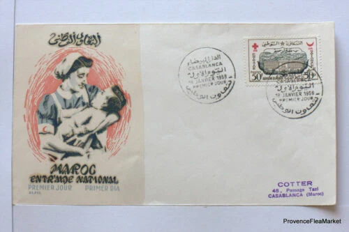 Enveloppes de timbres du Maroc