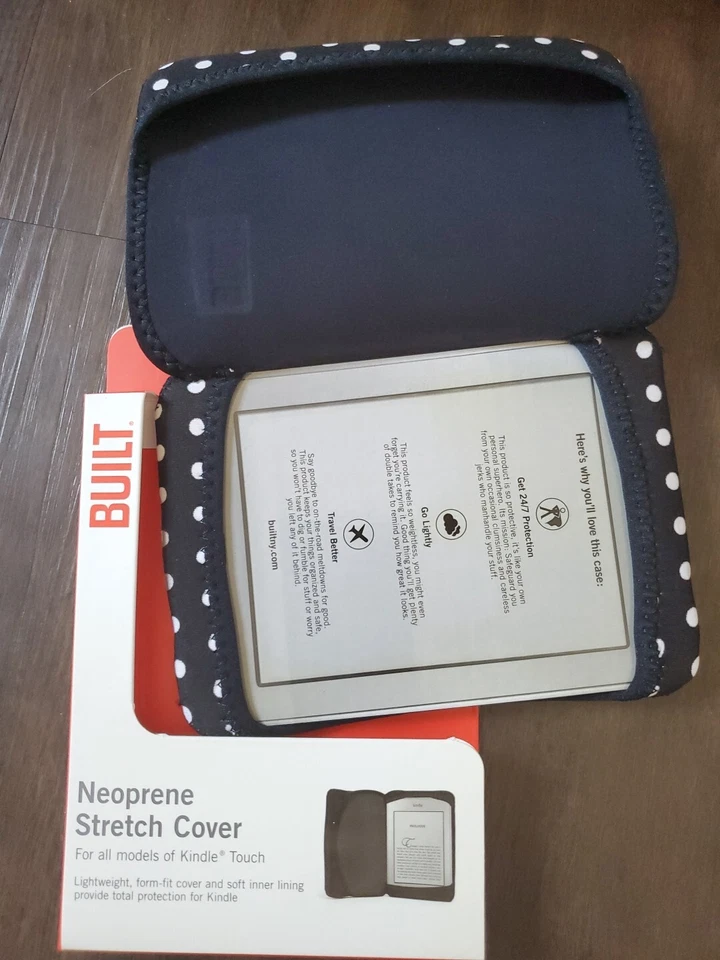 BUILT Neoprene Stretch Cover For All Models Of Kindle Touch Polka Dot - Image 3 of 3