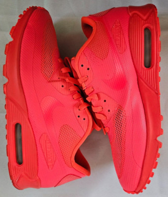 Nike Men's Air Max 90 Hyperfuse iD Infrared 653606-993 Shoes Sneakers Size 12