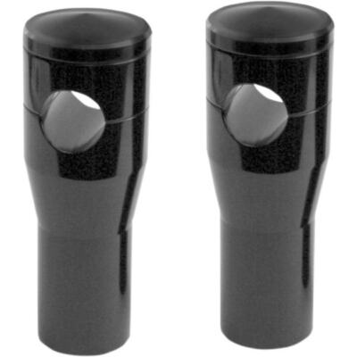 Accutronix Black 4'' Custom Billet Aluminum Risers 1'' Bars FXSTS Triple Fit