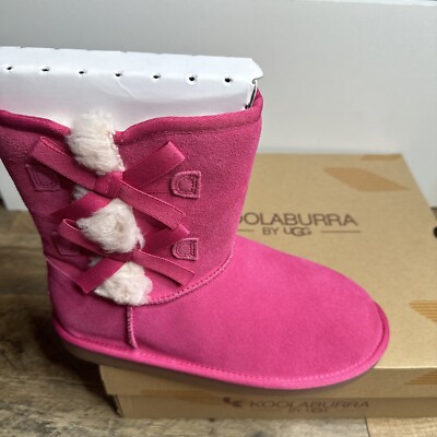 UGG Koolaburra K Victoria Short Pink Boots Size 5 New with Box