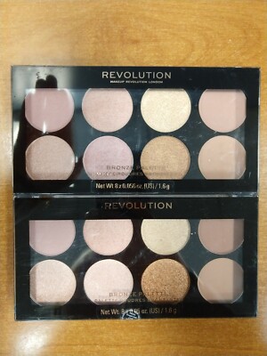 2 Palettes: Makeup Revolution Ultra Bronzer *Golden Sugar 2 - Rose Gold* (W10)