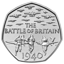 2015 BATTLE OF BRITAIN 50p Fifty Pence Coin VGC (+Free Coin Offer)