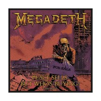 Megadeth Patch | Peace Sells Woven AufnäHer Zum AnnäHen | Thrash Metal Band Merc