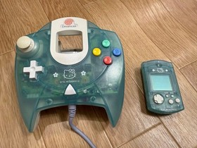 SEGA Dreamcast HKT-6500B Hello Kitty Skeleton Blue Rare Complete from JAPAN