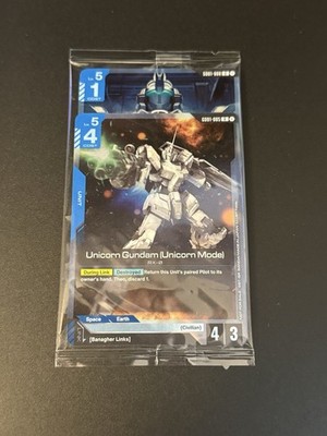 Gundam Unicorn Mode Gd01-005 Benagher Links Gd01-088 Sealed Release Event Promo