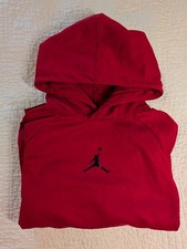 Red Jordan Hoodie Pullover, Youth Small 8-10 , Good Condition Dri-Fit