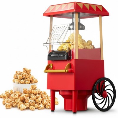 Popcornmaschine Heissluft Popcorn Maker elektronisch vegetarisch rot