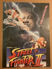 Vintage Steet Fighter 2 Japanese Promo Poster...