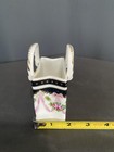 Miniature Ceramic Handbag Vase Ornament Floral and Ribbon Design — photo 4
