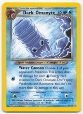 Dark Omanyte 37/105 Neo Destiny Unlimited Pokemon Card Tomokazu Komiya LP on eBay