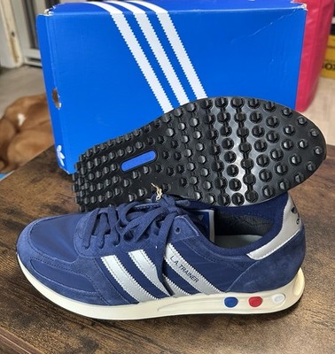 Adidas LA TRAINER OG Herren Sneaker Blau Silber Fashion - Größe:46 Sport Sneaker
