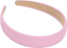 1 Inch PU Leather Headband, Wide Padded Hairband Fash Hair