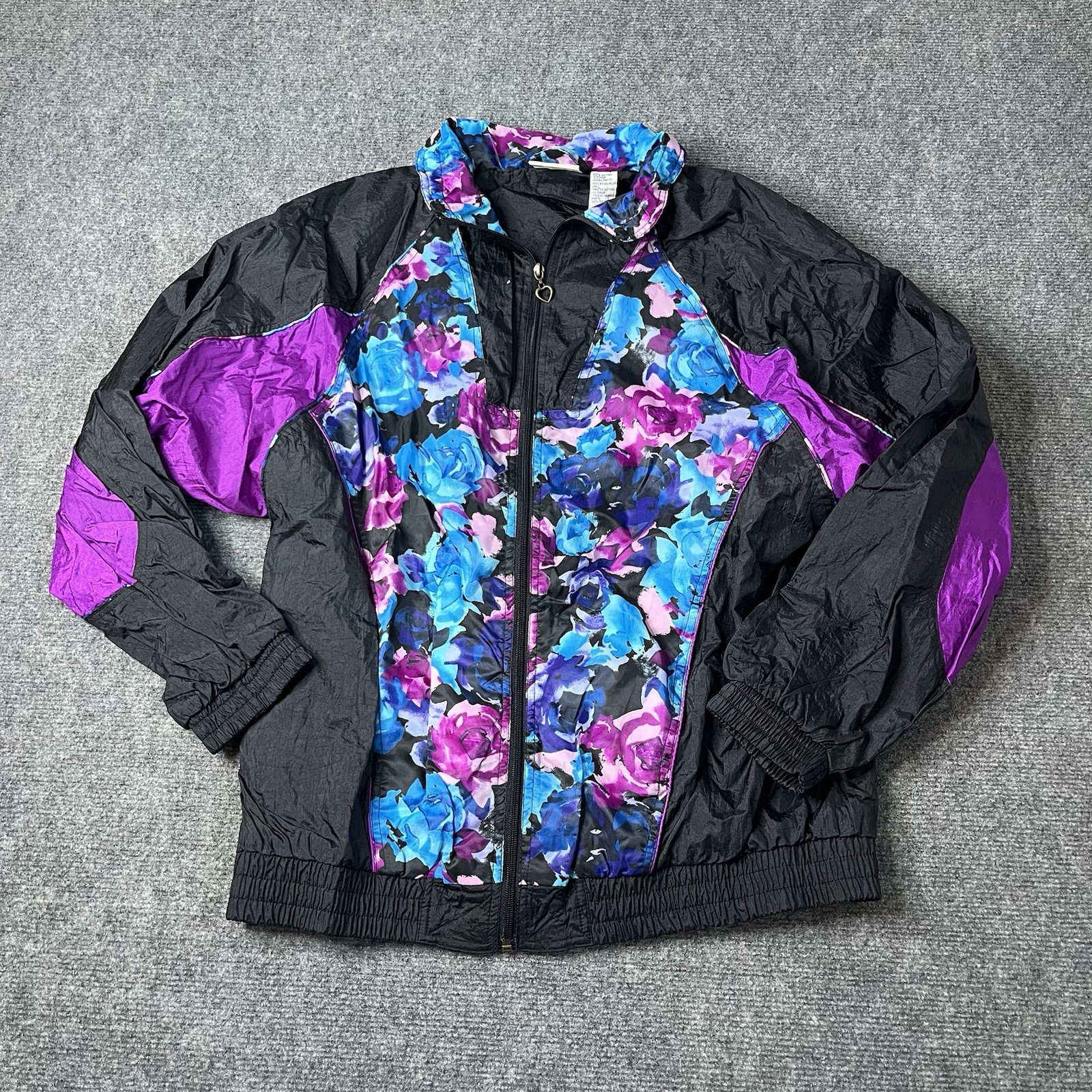 3 Vtg Basic Editions Colorful Windbreakers Jacket… - image 2