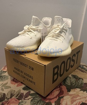 NEW ADIDAS YEEZY BOOST 350 V2 Low Cream White / Triple White Size 7.5 Sneakers