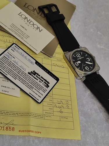 Orologio BELL & ROSS 46MM acciaio inox ref. BR01-92-S-04502, RICEVUTA: $4.019 - Foto 3 di 18