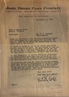 Original Letter from Vice-Pres. & Gen. Manager John Deere 1946 — photo 1
