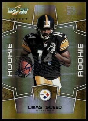 2008 Score Select #373 Limas Sweed Autographs Gold Zone #/40