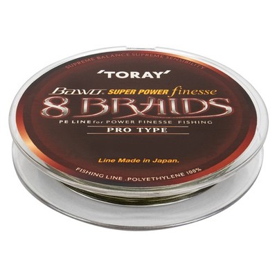 Toray Bawo Super Power finesse 8-Braid Geflochtene Schnur 150m