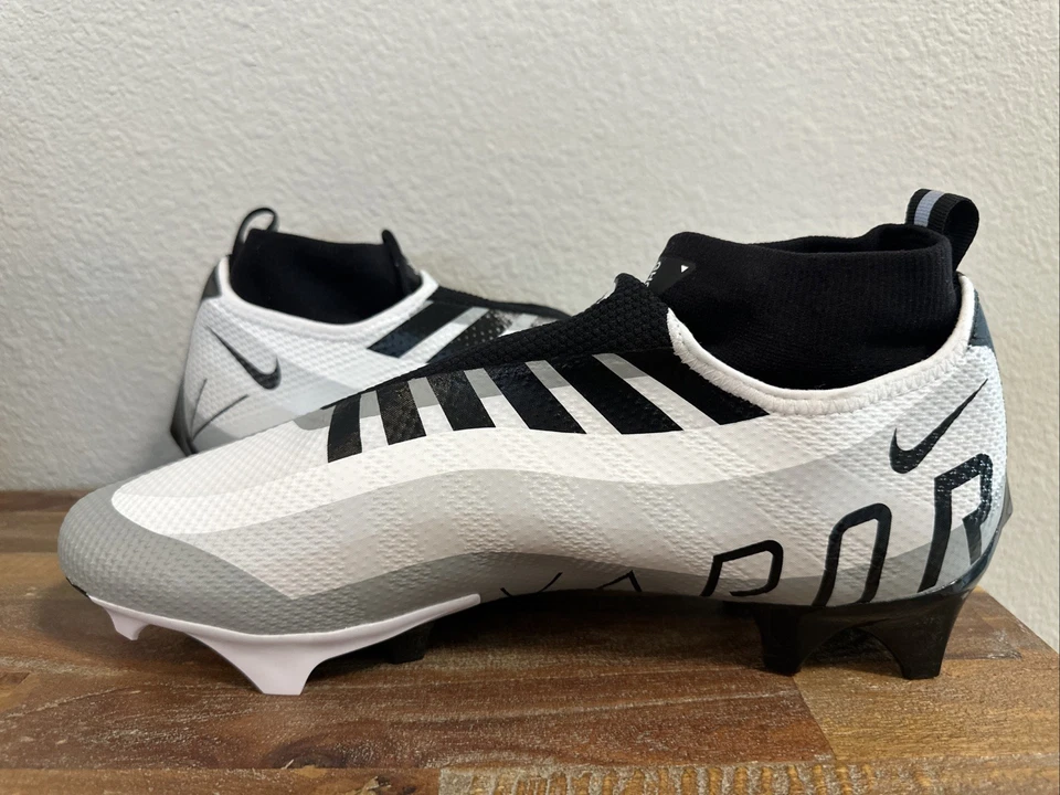 Nike Vapor Edge Pro 360 Football Cleats White/Gray/Black DQ3670-100 Men Sz 12.5 - Image 2 of 4