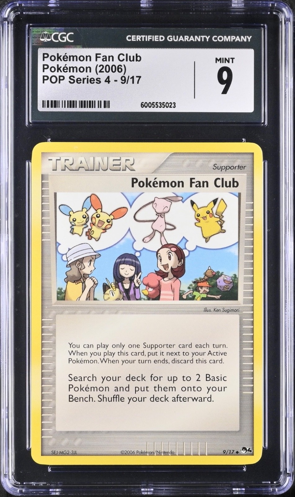 Pokemon Fan Club 9/17 POP Series 4 (2016) CGC 9