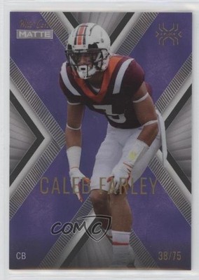 2021 Wild Card MATTE X-Plode Purple 38/75 Caleb Farley #MXP-10 Rookie RC z6b