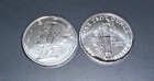 1 oz silver Mercury Round BU.