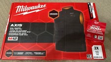 Milwaukee M12 Axis Heated Vest Black Mens 2XL Open Box Vest Only