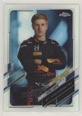 2021 Topps Chrome Formula 1 F2 Racers Future Stars Refractor Juri Vips Jüri 6k8